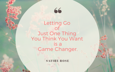Letting Go of Just One Thing